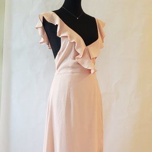 NWOT Leith Peach Wrap Dress